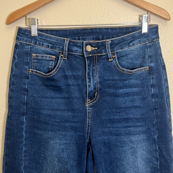 Sidefeel Classic Blue Raw Hem Jeans - Picture 2 of 9